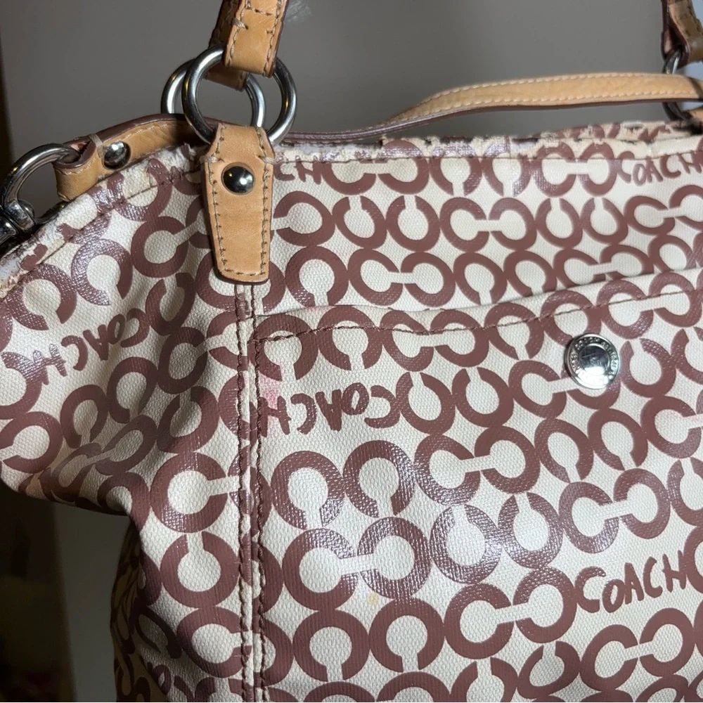 Coach signature canvas satchel - Picture 4 of 8